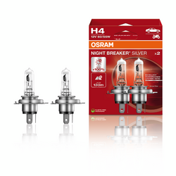 Osram H4 Night Breaker Silver +100% 12V 60/55W