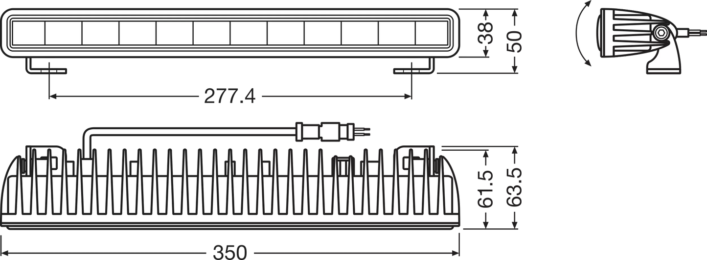 LEDriving® LIGHTBAR SX300-SP - 12 inch UltraSlim (Single)