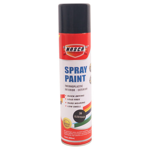 Nasca Spray Paint Gloss Black 300ml