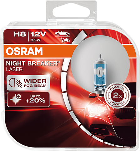 Osram H8 Night Breaker Laser Set