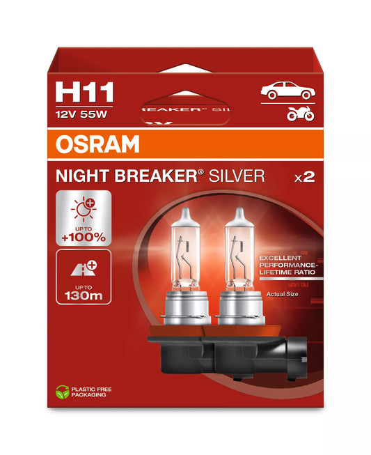 Osram H11 Night Breaker Silver +100%