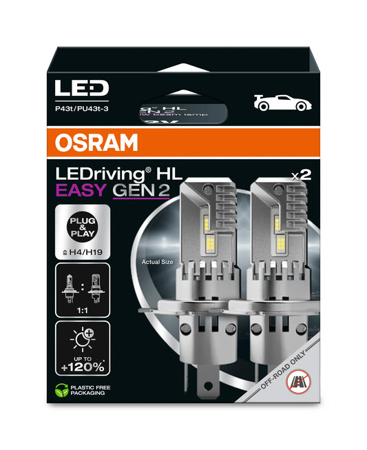 Osram H4/H19 LEDriving HL Easy Set