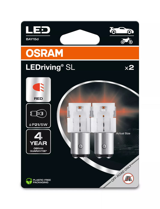 Osram LEDriving SL P21/5W RED