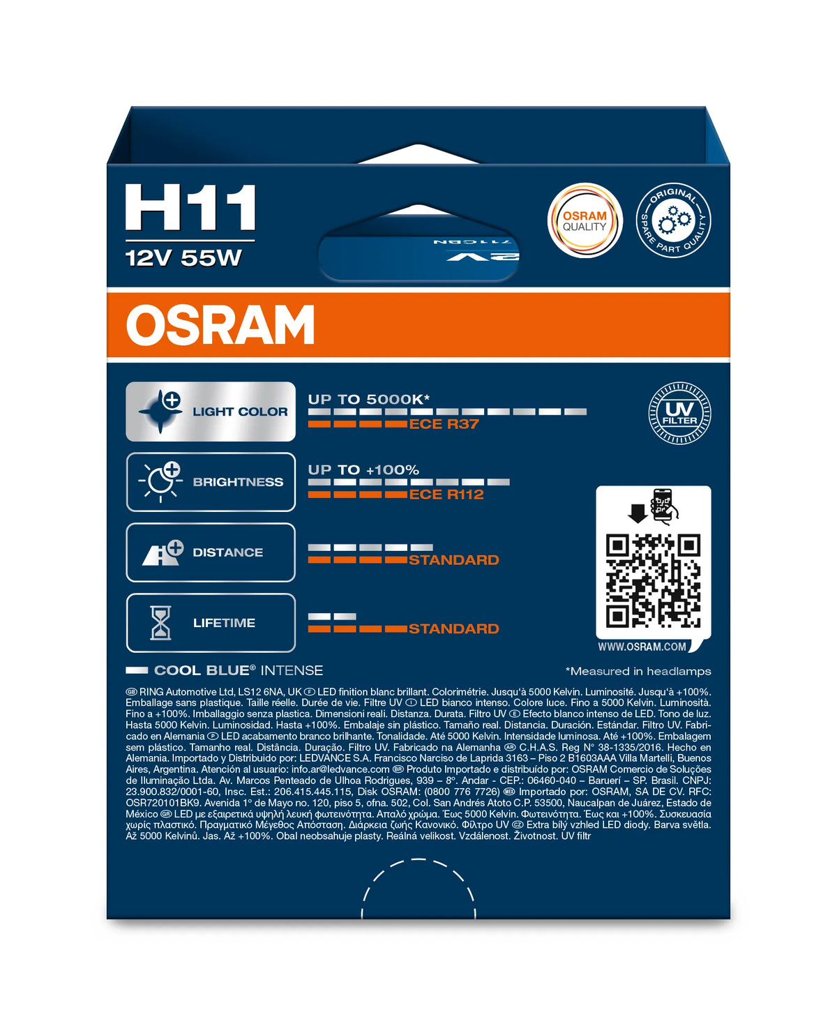 Osram H11 Cool Blue Intense 12V 55W