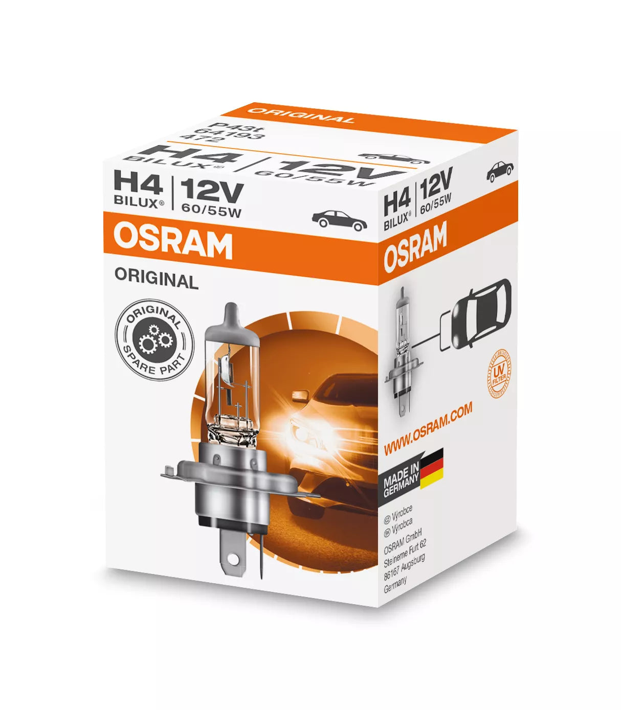 Osram H4 Original Bilux 12V