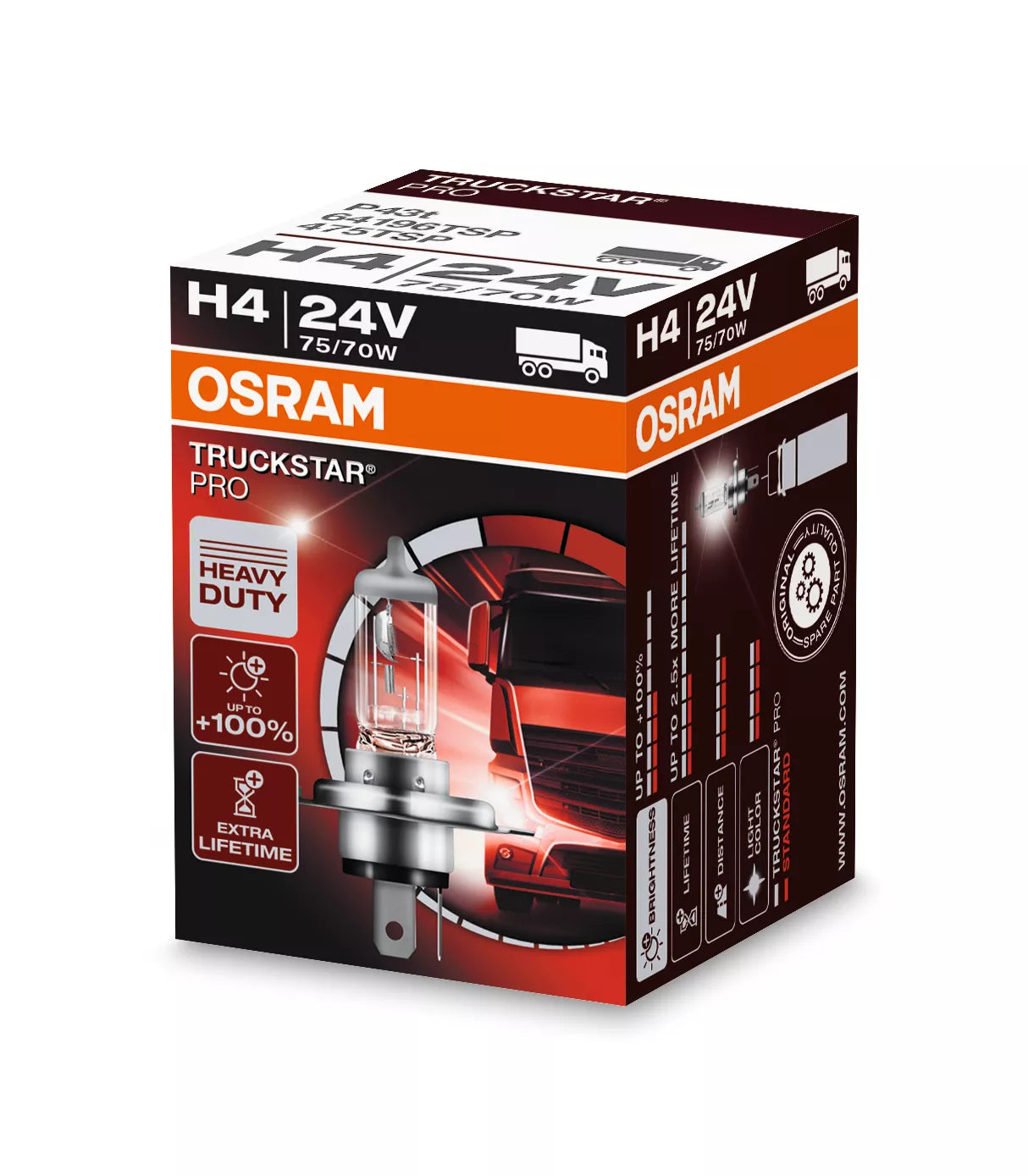 Osram H4 Truckstar PRO 24V 75/70W