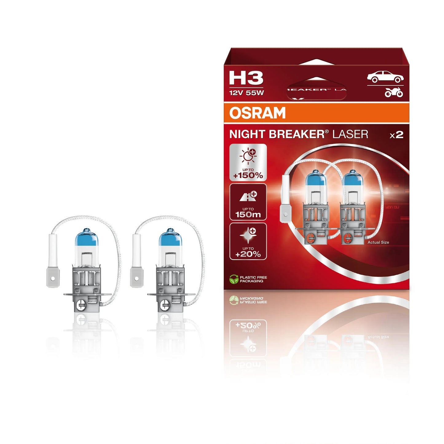 Osram H3 Night Breaker Laser +150%