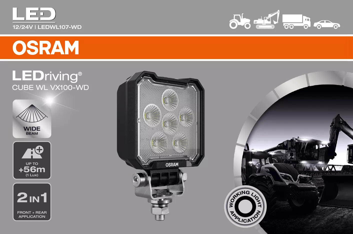 LEDriving CUBE WL LEDWL107-WD