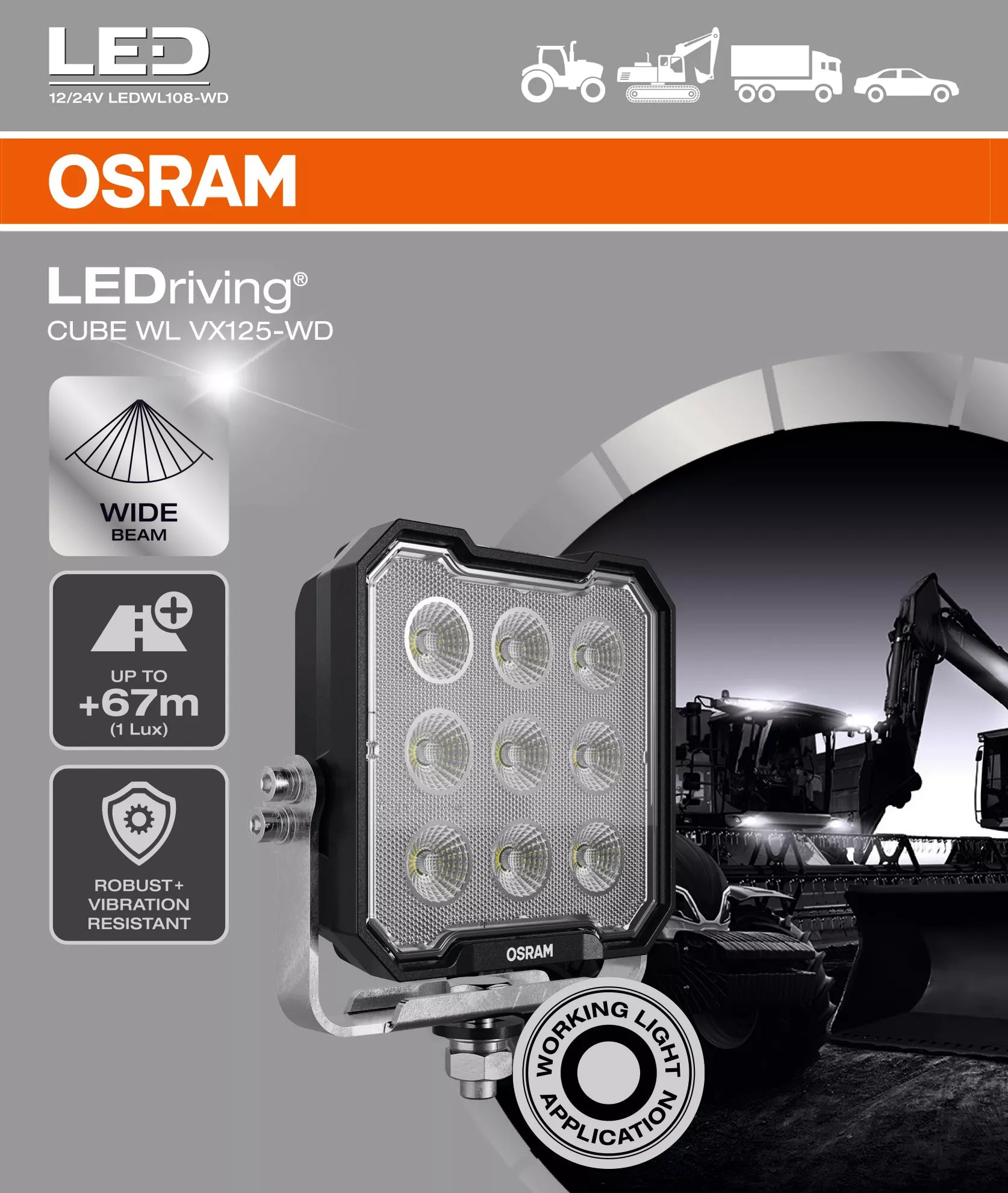 LEDriving CUBE WL LEDWL108-WD