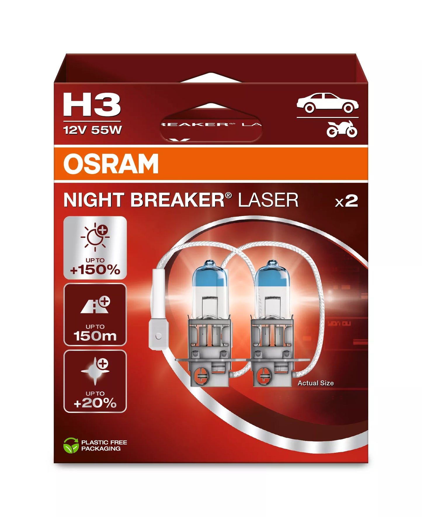 Osram H3 Night Breaker Laser +150%