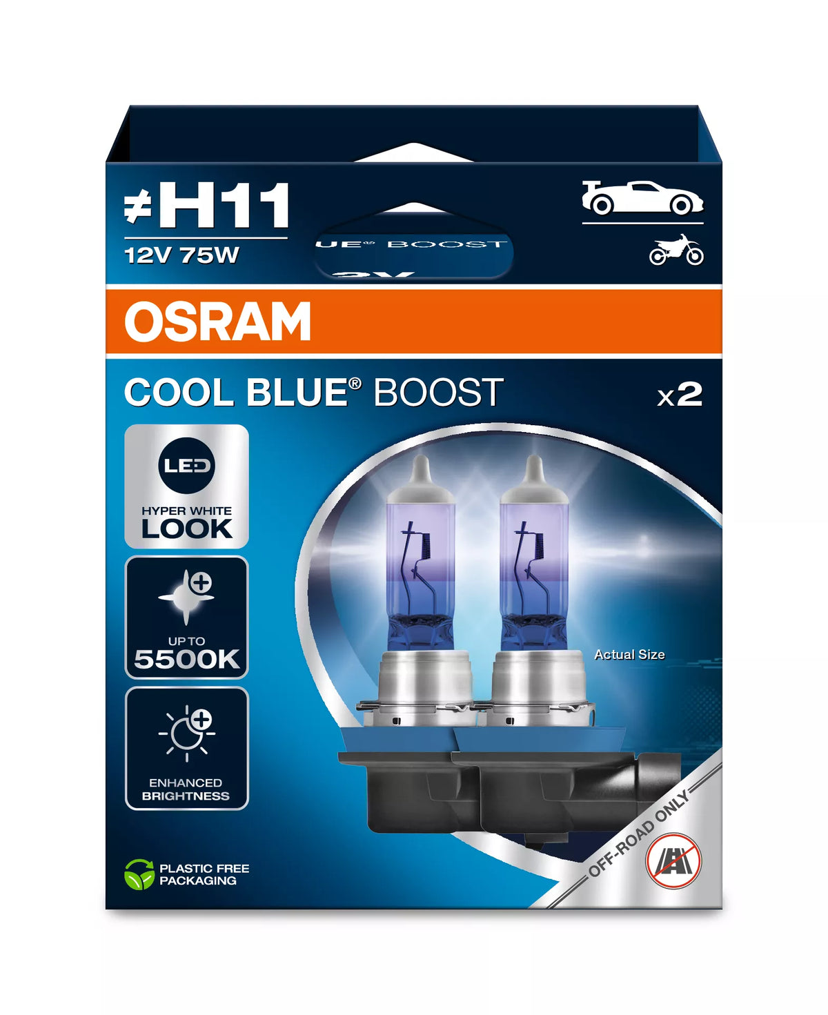 Osram H11 Cool Blue Boost 12V 75W