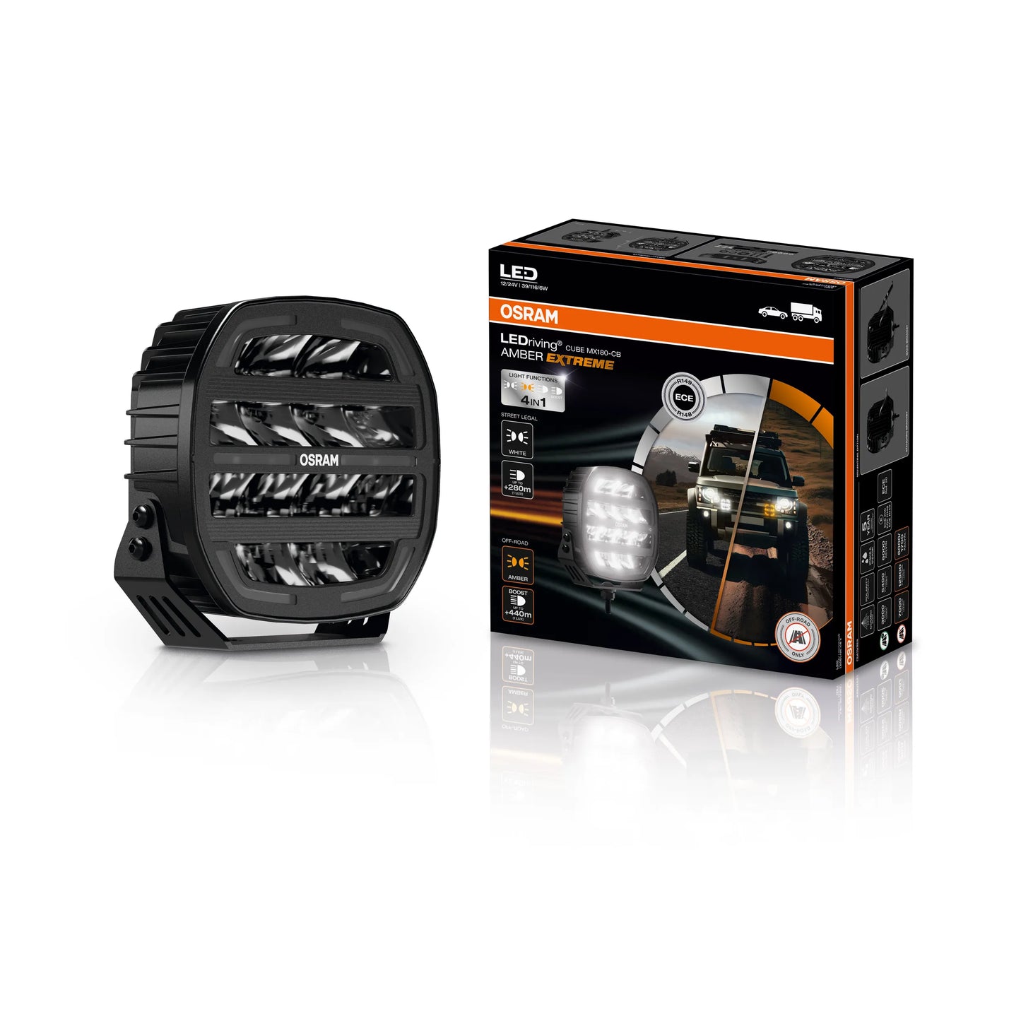 LEDriving Cube MX180-CB Amber Extreme