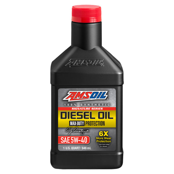 AMSOIL Signature Series 5W-40 100% Synthetic Max-Duty Diesel Oil DEOQT